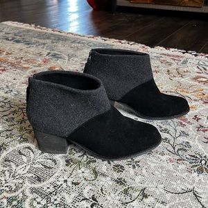 Toms Lelia felt suede ankle boots